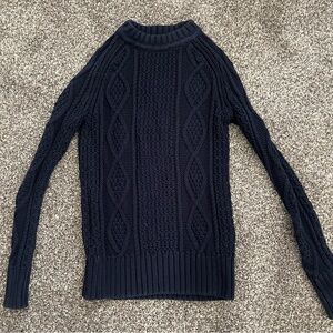 J.Crew // navy blue knit long sleeve knit pullover